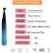 Hair Piece Colorful Hair Extensions I Tip Hair Rainbow Hairpieces Ombre Color 16inch 100 Strands/set For Women Synthetic Hair Accessiories For Women(Black-LightPurple) - Buy Online on GoSupps.com
