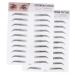 OHPHCALL 2pcs 3d Eyebrow Stickers Maquillaje Para Cejas Hairlike 6d Eyebrow Sticker Kits 3d Stickers Black