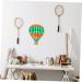 STOBAZA Iron Hot Air Balloon Outdoor Wall Hanging Home Ornament Wall Art Decors Household Child Interior 20.6x26.5x0.5cm As Shown3 - Buy Online on GoSupps.com