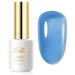 Imiti jelly uv nail polish 1 PCs 15 ml blue jelly uv gel nail polish soac off led jelly gel nail polish transparent jelly gel nail polish diy nail starter manicure salon fake and kit for girls transparent blue jelly