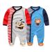 MAMIMAKA Baby Rompers Pajamas Cotton Jumpsuit Boys Girls Sleepsuit Long Sleeve Footed Bodysuits One-Piece Outfits 9-12 Months Two Pieces-3