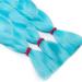 Tess 41 Jumbo Braids Extensions - Synthetic Crochet Braiding Hair 5pcs 165g/bundle 100cm Blue - International Shipping Available - Buy Online on GoSupps.com