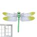 Siopob Fly Repeller Pendant Dragonfly Shape Lifelike Gnat Trapper Realistic Fly Trap Portable Safe Harmless Gnat C-atcher Fly Repeller for Camping Fishing Climbing Outings Hiking 14cm Dragonfly Green Brooch