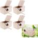 joyMerit 4Pcs Budgie Nest Box Breeding Boxes Aviary Bird Nesting With Stick - Buy Online on GoSupps.com