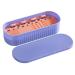 Makeup Brush Cleaning Container | Makeup Brushes Storage Box Cleaning Mat | Efficient Cleaning Tool Dustproof Sponge Washer for Sponges Brushes Powder Puff Three Generations of Purple
