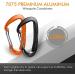 B-Mardi Lightweight Heavy Duty Locking Carabiner Clips - 12kN (2697 lbs) - Black+Orange - 4pcs - Buy Online on GoSupps.com