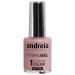Andreia Professional Hybrid Gel Nail Polish - 2 Steps and No Lamp Required Long Lasting and Easy Removal - Fusion Color H12 Natural Nude Tan | Shades of Nudes - Soft Shades