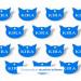 Ibera Gifts - Personalized Engraved Cat Head Collar Name Tag Medallion for Small to Large Cats - Custom Blue Plaque Tag - Buy Online on GoSupps.com