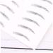 LALADEFIEE 2 Pairs Eyebrow Sticker Lumentes Magnetic Eyelashes False Eyelashes Elf Brow Gel Eyebrows Black - Buy Online on GoSupps.com