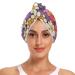 Cartoon Colorful Flower1 Hair Towel 2 Pack Super Absorbent Hair Drying Towel Quick Dry Hair Turbans Head Towel with Button Twisty Wrap for Women Girls