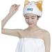FakeFace Funny Hair Dryer Towel for Kids | Soft Microfiber Headscarf & Turban | Quick-Dry Cat Design - Buy Online on GoSupps.com