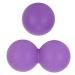 Tovinanna 2st Yoga Ball Triggerpunkt massage device Sorted foot massage roller Lacosse-Ball Hand massage devices Foot massager Small Joga muscle roll relaxation ball peanut violet