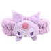 Kawaii Makeup Headband for Washing Face  Cute Purple Spa Headband for Makeup  Party  Shower  Hair Accessories Coral Fleece Makeup Headband for Woman Girls