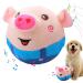 Active Moving Pet Plush Toy Interactive Dog Toy Pet Bouncing Balls Moving Dog Ball Plush Toy Talking Moving Dog Toy Dog Pet Toy Shake Bounce Boredom Toys for Pets Cats Small and Dogs (blue pig)