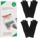 Arthritis Compression Gloves for Rheumatoid Osteoarthritis, Carpal Tunnel, Raynaud's - 2 Pairs, Black Medium - Men and Women - Fingerless Breathable Design - Buy Online on GoSupps.com
