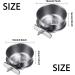 Wegreeco Stainless Steel Bird Feed Cups - 2 Pack Parrot Water & Food Bowl with Clamp Holder for Birds - Buy Online on GoSupps.com