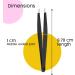 Wamza Slanted Eyebrow Tweezers for Women & Men - Stainless Steel Precision Hair Pluckers for Chin & Fine Hair - Black - 1 Pack - Buy Online on GoSupps.com