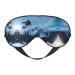 Snowboarding Print Unisex Sleeping Eye Mask Soft Comfortable Light-Blocking Eye Mask