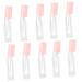 10 Pi ces Flacons Vides Rechargeables pour Gloss Tube Transparent Abs Portable pour et Huile Conteneurs Cosm tiques et Pratique pour Voyage Rose