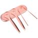 DOITOOL 3Pcs Tongue Scraper Cleaner Stainless Steel Tongue Cleaners Easy to use Tongue Cleaners Oral Cleaning Tools for Adults Kids (Rose Gold)