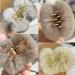 Hair Pins For Women Hair Claw Clips Barrettes Plush Hair Catch Barrette Jaw Clamp Half Bun Hairpins Hairgrip Headwear (Color : E) - Buy Online on GoSupps.com
