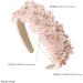 scicent Pink Headband Flower Headband for Women Glitter Hair Hoops Stylish Hair Accessories for Girls Fashion Cute Outdoor Hair Bands Sparkly Bling Diamond Hair Hoops - 25903 - Buy Online on GoSupps.com
