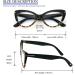Shop DXYXYO 3 Pack Cat Eye Reading Glasses for Women - Stylish Blue Light Blocking Thick Frames | Black Pink Blue Leopard Designs | 1.0x Magnification - Buy Online on GoSupps.com