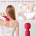 Mini Portable Vibration Massage Device for Women - Strong Silicone 10 Modes Waterproof & Rechargeable - Wireless Handheld Massager (Red) - Buy Online on GoSupps.com
