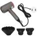 FILFEEL Powerful Professional Ionic Hair Dryer with Fast Drying 1800W 3 Heat/2 Speed Low Noise Black. Travel Size for Salon Home & Travel (US Plug 100 240V 110V) - Buy Online on GoSupps.com