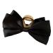 Bow Clips for Women - Satin Hairclips | Nonslip Claw Clip Big Bow Hair Barrette Hair Dress Up Accessories for Birthday Show Black