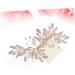 DOITOOL Clear Crystal Hairpin Pearl Tiara Bridal Headpiece Pearl Hair Pin Rhinestone Comb Hair Teasing Comb Wedding Hair Clip Crystal Hair Comb Gold Tiara Combs Bride Rhinestones Headgear - Buy Online on GoSupps.com