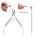 YLYL Metal Nail Cuticle Trimmer Set - Professional 2 Pcs Cuticle Remover Kit for Women - Clippers, Nippers, Pusher & Cutter Included - Buy Online on GoSupps.com