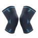 Knee Brace - Nylon Knit Knee Support & Pads for Running & Basketball | Size M - Comfort & Protection - Buy Online on GoSupps.com