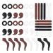 LALAFINA 2Pcs Eyeglass Accessories Set Oval Glasses Glassware Drinking Glasses Glass Sets Headphone Ear Covers Earphone Earbuds Eyeglasses Ear Pads Silica Gel Blackx2pcs 5.3X0.6CMx2pcs