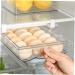 jojofuny 2pcs Out Holder Fridge Bin Eggs Hanging Container Refrigerator Drawer Egg Storage Tray re-usable Whitex2pcs 30.5X20X8.5cmx2pcs - Buy Online on GoSupps.com