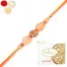 Ghasitaram Gifts Rakhi for Brother Rakhis Online - AV5919 Fancy Thread Rakhi with 200 GMS of Soan Papdi
