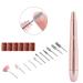 Yuehuam Professional Electric Nail Drill Set 11 in 1 20000 RPM Portable USB Pen Type Nail Drills for Acrylic Nails Manicure Pedicure Polishing Shape Tools Kit for Home Salon Use(Champagne Gold)