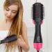 4 in 1 Hair Dryer Brush - Professional Hot Air Styler Volumizer for Straight & Curly Hair | Negative Ion Anti-Frizz | Black & Rose - Buy Online on GoSupps.com