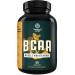 Branch Chain Amino Acids Supplement - Vegan BCAA Capsules Post Workout Muscle Recovery and Muscle Growth Support - Branched Chain Amino Acids Supplement for Men and Womens Workout Recovery 60 Count 60 Count (Pack of 1)