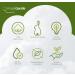 Simply Gentle Organic Cotton Pads Dual sided - Sealed Edges - Low Lint - 100% Organic Cotton Wool 100 Count (Pack of 6) - Buy Online on GoSupps.com