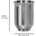 nu steel CHC5H Stainless Steel Beaded Tumblers for Bathroom Countertops - Shiny Finish Clear - Buy Online on GoSupps.com