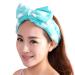 Demarkt Bowknot Headband Hairband Hair Accessories Hair Wrap for Makeup Facial Cleansing Facial Care Blue