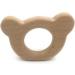Wendysun 5pcs Cartoon Wood Teether - Natural Animal Bear Shape Teething Toy - Buy Online on GoSupps.com