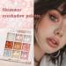Shimmer Eye Shadow Palette - Vegan 9 Shades Pink White Gold Champagne Waterproof Make-Up for Girls - Buy Online on GoSupps.com