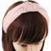 axy Headband with Knot and Satin Covered Vintage Beautiful Headband Hair Accessories Women's Headband HR35A (Dusky Pink) - Buy Online on GoSupps.com