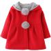 TMEOG Baby Girls Rabbit Ears Cloak Hooded Winter Coat 9-12 Months Red - Buy Online on GoSupps.com