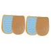 FOMIYES 2 Pairs Heel Pad Shoe Insoles Heel Guards for Shoes Heel Grips Heel Supports for Heel Pain Comfortable Shoes Inserts Heel Cups Men and Women Cushion High Heel Emulsion Assorted Colorx2pcs 9.00X6.40X1.00CMx2pcs