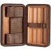 Cigar Humidor Case Portable Leather Humidor Box in Cedar Wood with Humidifier and Removable Cedar Tray - Buy Online on GoSupps.com