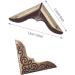 Book Corner Protector Metal Corner Cover for Scrapbook Album Menu Folder Include 50PCS Gold  50PCS Silver and 50PCS Bronze (150PCS) - Buy Online on GoSupps.com