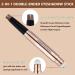 2-in-1 Brown Eyeshadow Stick | Creamy Glitter Eye Pencil | Waterproof & Hypoallergenic | Long-Lasting Eye Shadow & Highlighter | Multi-Dimensional Eyes | Single Eye Liner Pen - Buy Online on GoSupps.com